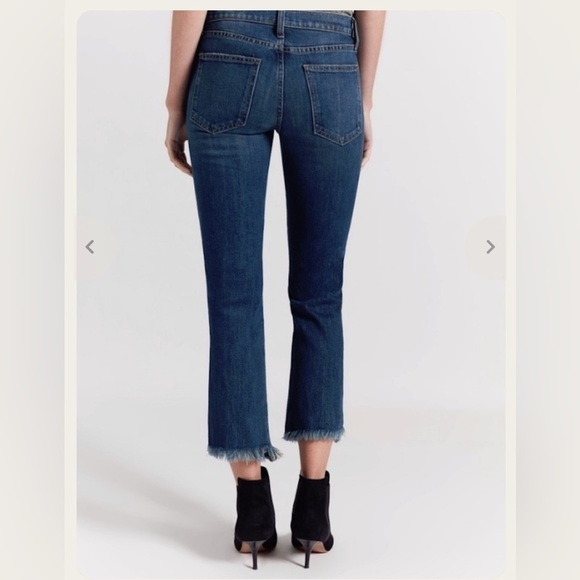 CURRENT Elliot Sz 26 The Fan Kick Crop Flare Jeans - Picture 2 of 8